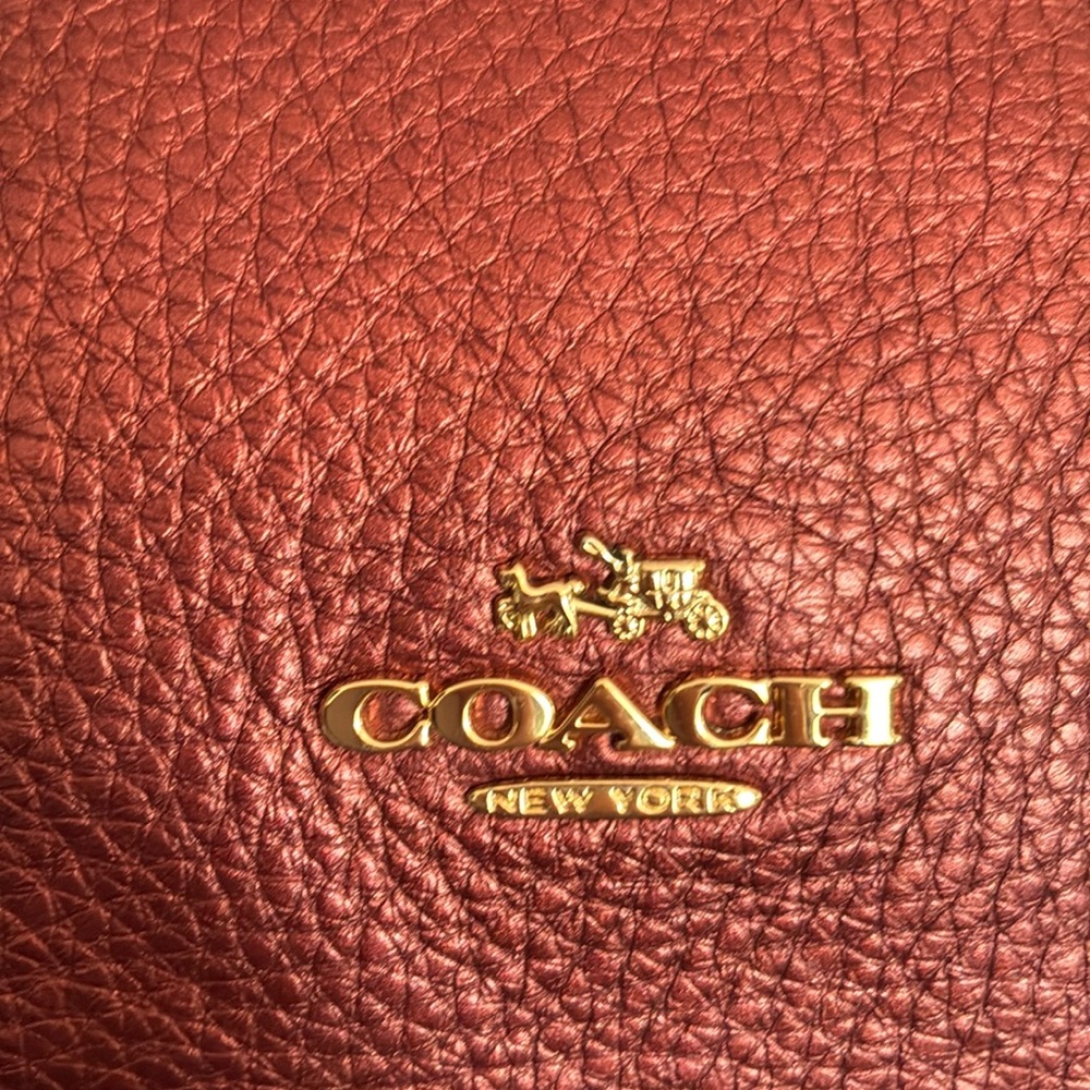 Coach Carrie Burgundy Leather Crossbody - Picture 7 of 11